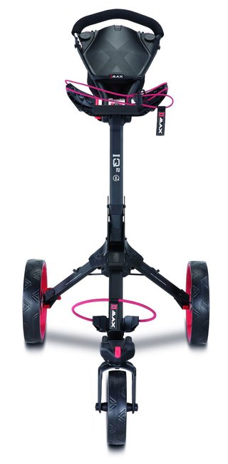 Big Max IQ2 360 carrito de golf manual, negro/rojo
