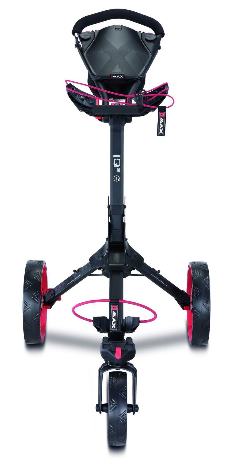 Big Max IQ2 360 carrito de golf manual, negro/rojo