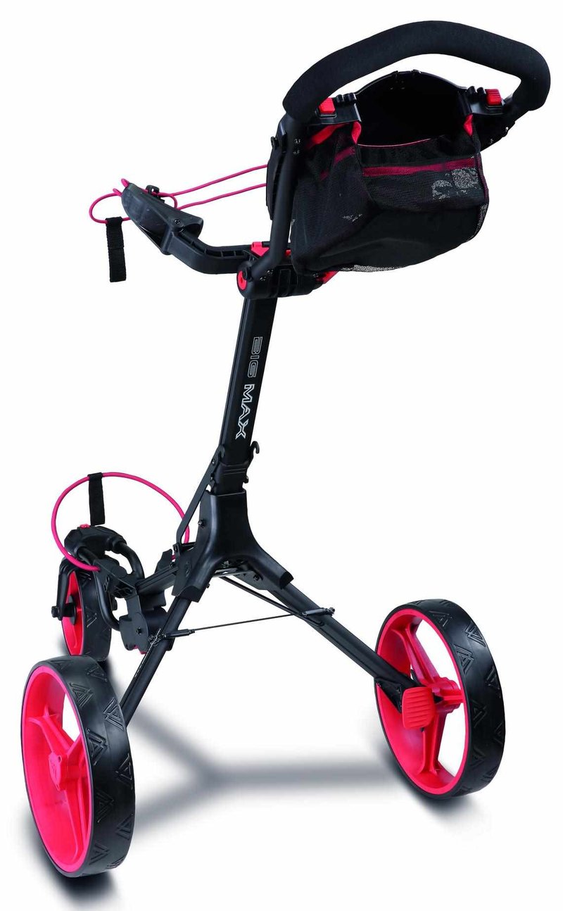 Big Max IQ2 360 carrito de golf manual, negro/rojo