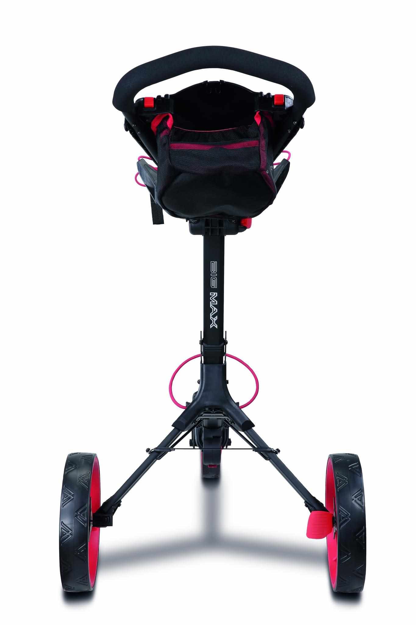 Big Max IQ2 360 carrito de golf manual, negro/rojo