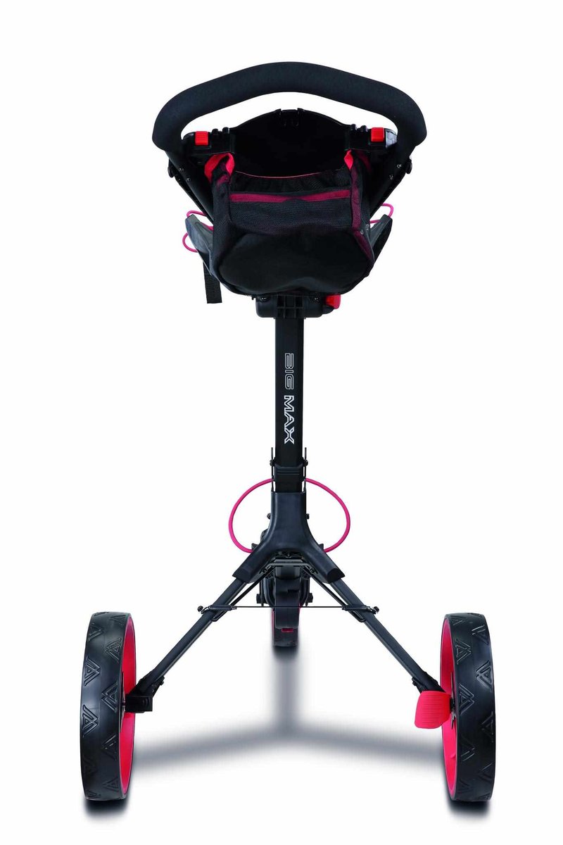 Big Max IQ2 360 carrito de golf manual, negro/rojo