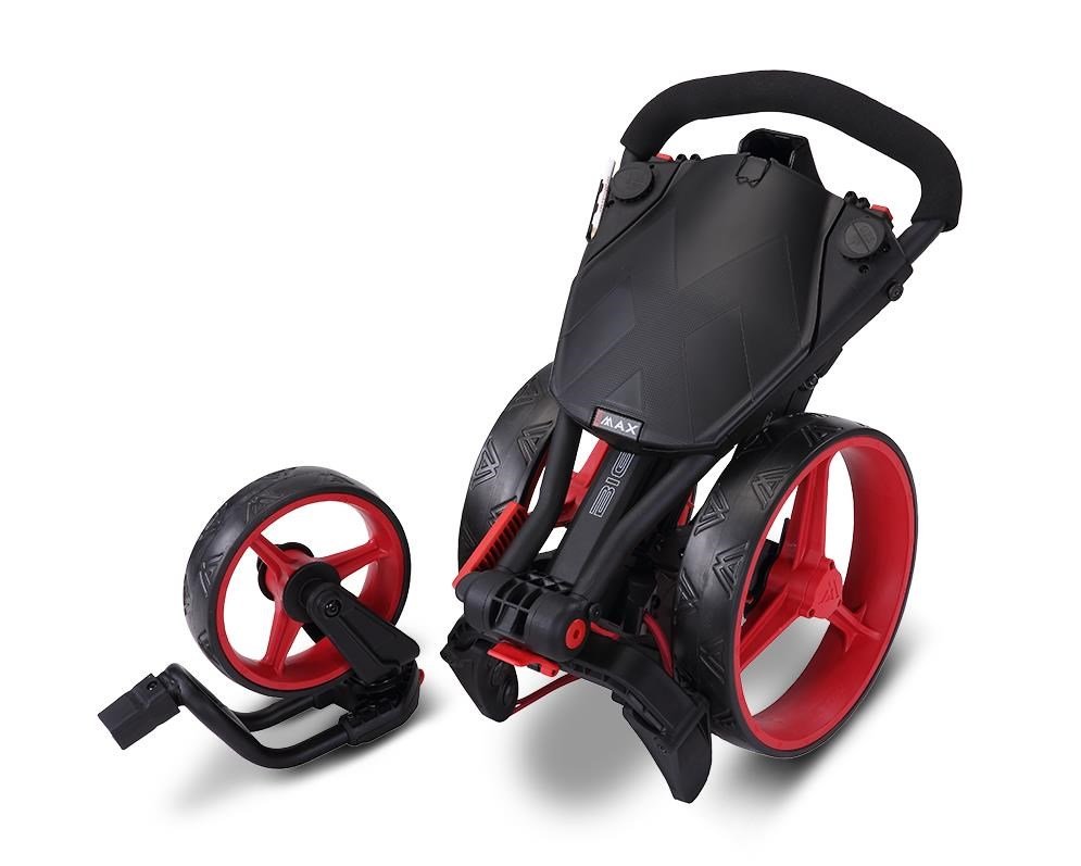 Big Max IQ2 360 carrito de golf manual, negro/rojo