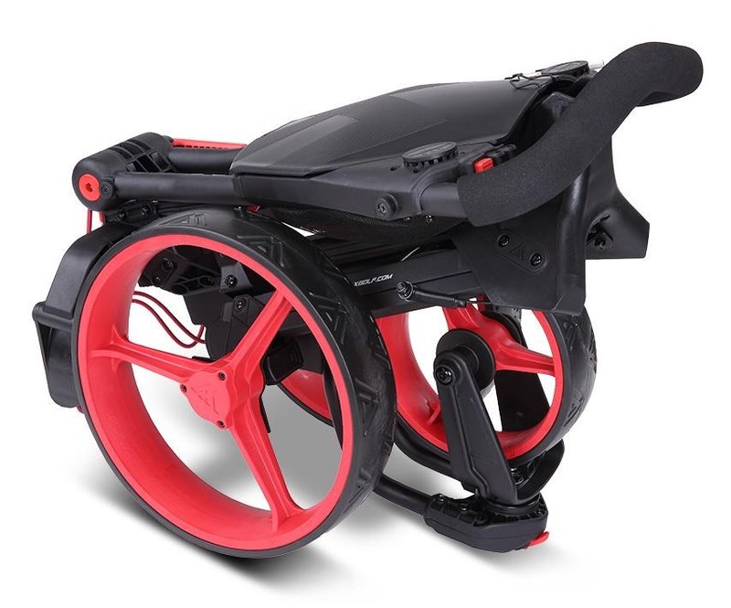 Big Max IQ2 360 carrito de golf manual, negro/rojo