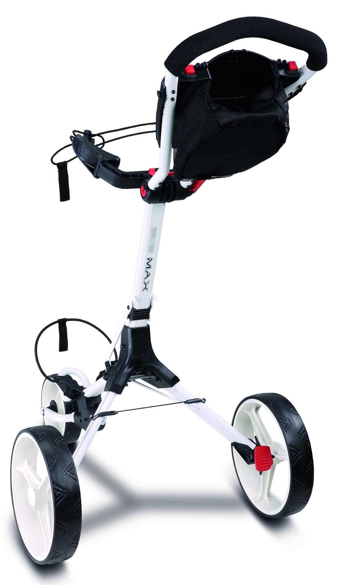 Big Max IQ2 carro de golf manual, blanco