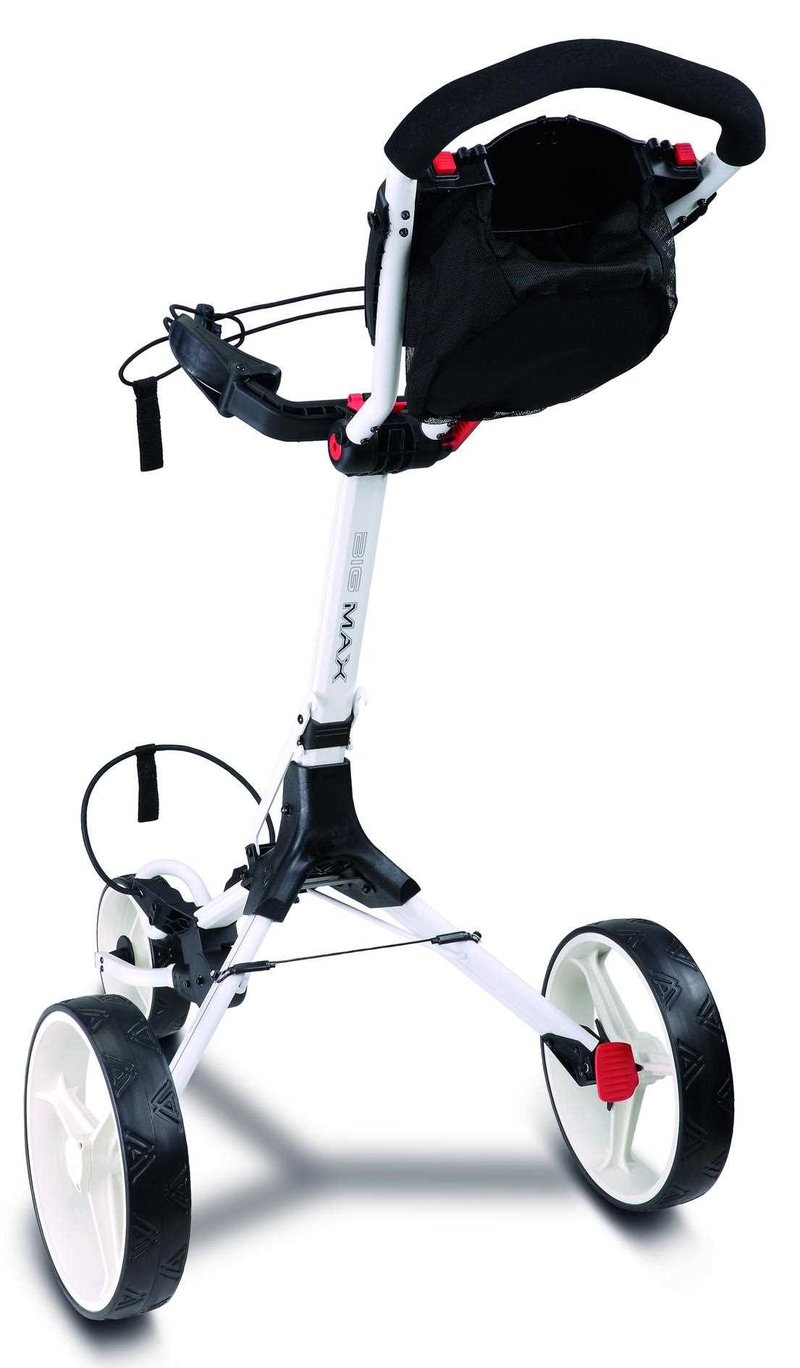 Big Max IQ2 carro de golf manual, blanco
