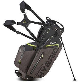 Big Max Dri Lite Hybrid Plus stand bag, negro/gris tormenta/lima