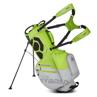 Big Max Dri Lite Hybrid Plus stand bag, lima/plata