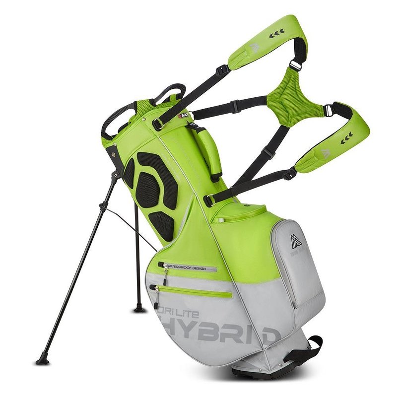 Big Max Dri Lite Hybrid Plus stand bag, lima/plata