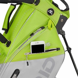 Big Max Dri Lite Hybrid Plus stand bag, lima/plata