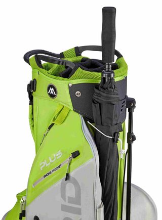 Big Max Dri Lite Hybrid Plus stand bag, lima/plata