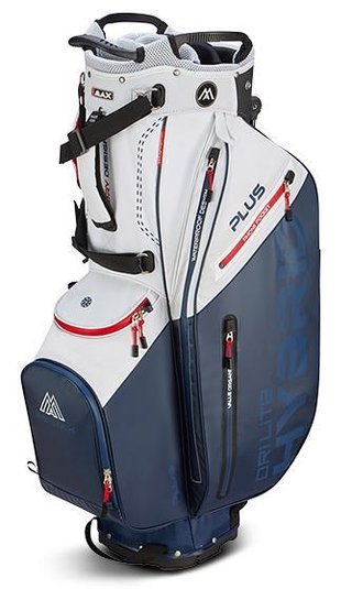 Big Max Dri Lite Hybrid Plus bolsa de golf de pie, blanco/marino/rojo