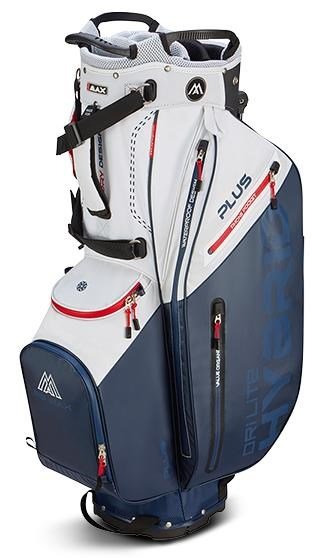 Big Max Dri Lite Hybrid Plus bolsa de golf de pie, blanco/marino/rojo