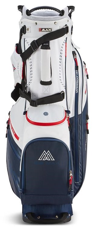 Big Max Dri Lite Hybrid Plus bolsa de golf de pie, blanco/marino/rojo
