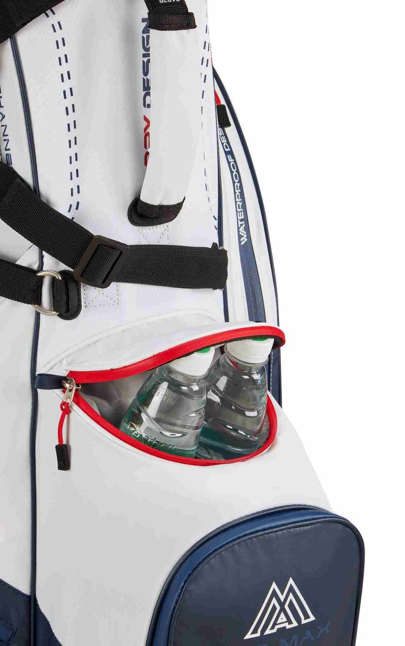 Big Max Dri Lite Hybrid Plus bolsa de golf de pie, blanco/marino/rojo