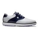 FootJoy Traditions Spikeless zapatos de golf para mujer, blanco/marino