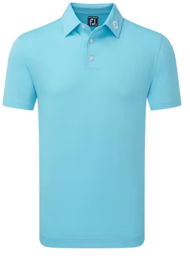 FootJoy Stretch Pique Solid polo de hombre, riviera blue