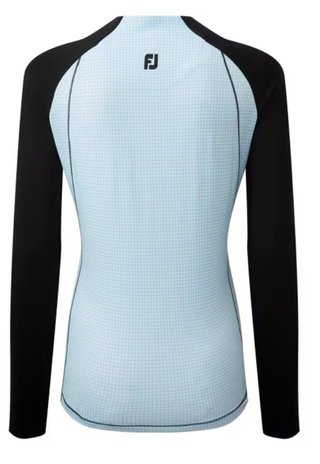 FootJoy Houndstooth Printed sudadera de mujer, black/blue houndstooth
