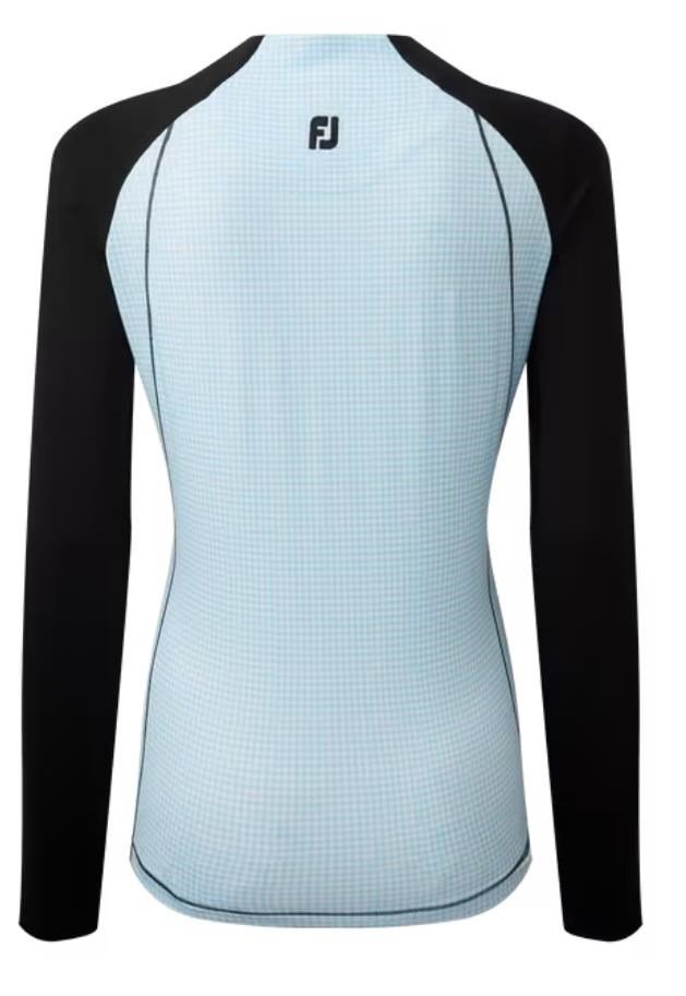 FootJoy Houndstooth Printed sudadera de mujer, black/blue houndstooth