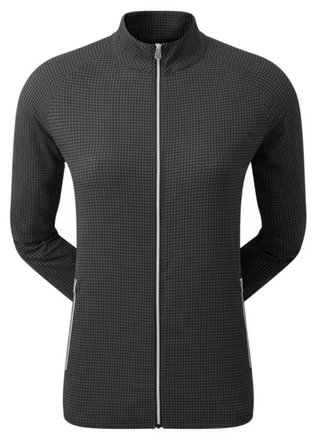 FootJoy Houndstooth Print Woven chaqueta de mujer, negra