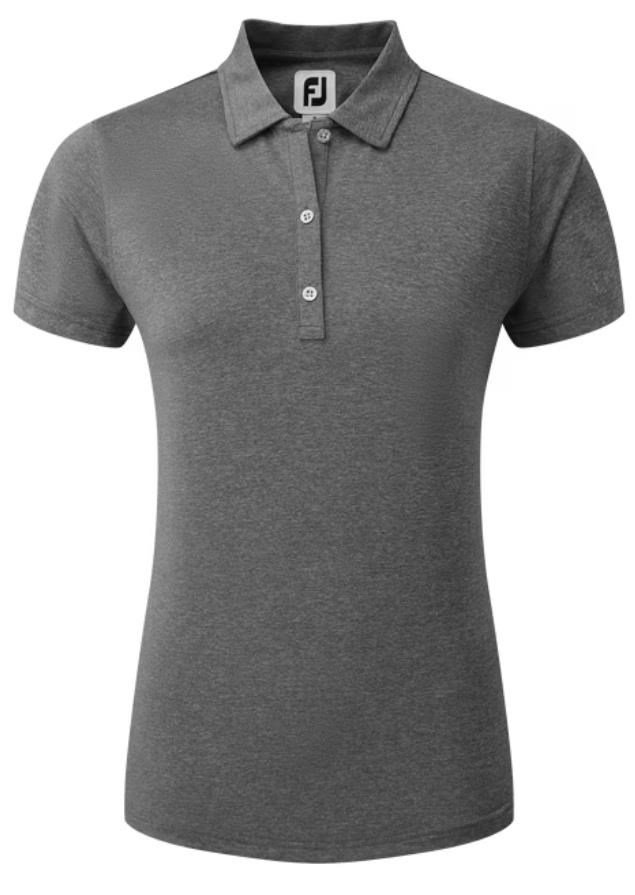 FootJoy Heather Self-Collar Lisle polo de mujer, negro