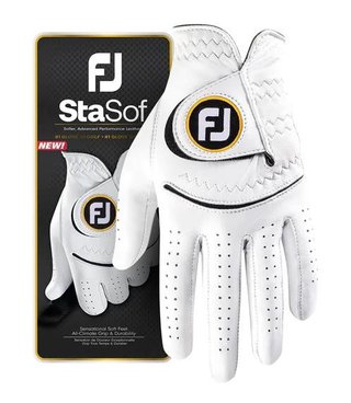 FootJoy StaSof guante de golf para hombre, blanco