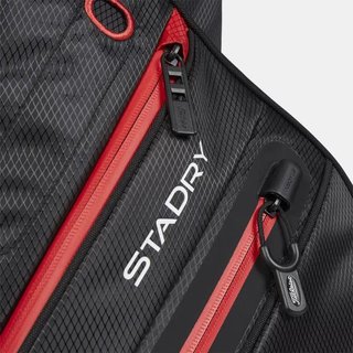 Titleist 14 StaDry cart bag, negro/negro/rojo
