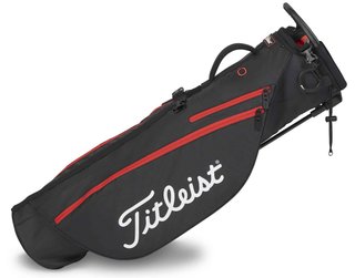 Titleist Premium carry bag bolsa, negro/negro/rojo