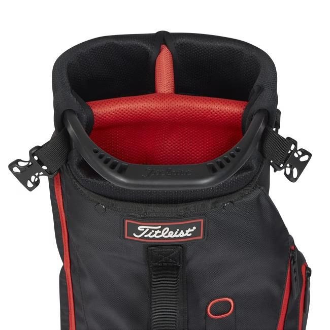 Titleist Premium carry bag bolsa, negro/negro/rojo