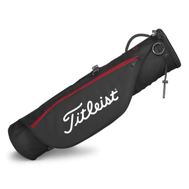 Titleist Carry pencil bag, negro/rojo