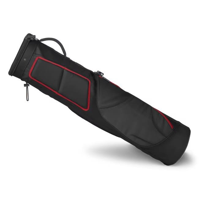 Titleist Carry pencil bag, negro/rojo