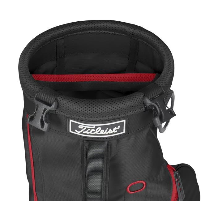 Titleist Carry pencil bag, negro/rojo
