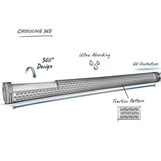 Lamkin Crossline 360 grip, standard, gris/negro