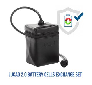 JuCad 2.0 Powerpack kit de reemplazo sistema sin unidad de control para montaje propio incl. carcasa de celdas de batería pequeña y cubierta