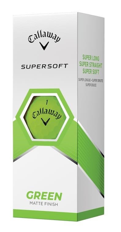 Callaway Supersoft Matte pelotas de golf, verdes