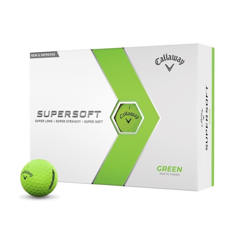 Callaway Supersoft Matte pelotas de golf, verdes