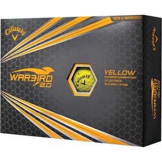 Callaway Warbird 2.0 pelotas de golf, amarillas