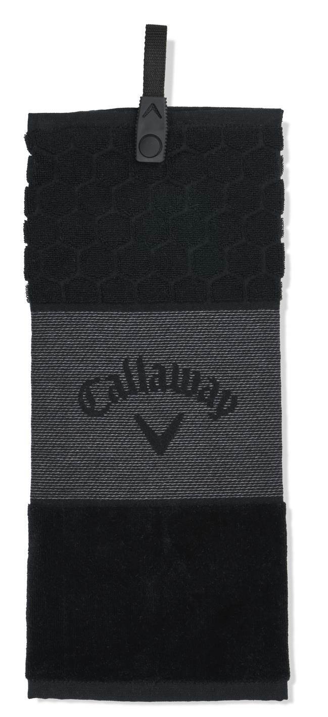 Callaway Tri-Fold 23 toalla de golf 16"x21" (40x53 cm), negra