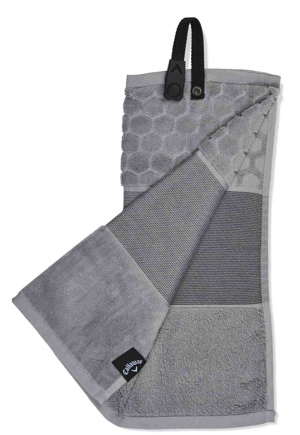 Callaway Tri-Fold 23 toalla de golf 16"x21" (40x53 cm), gris