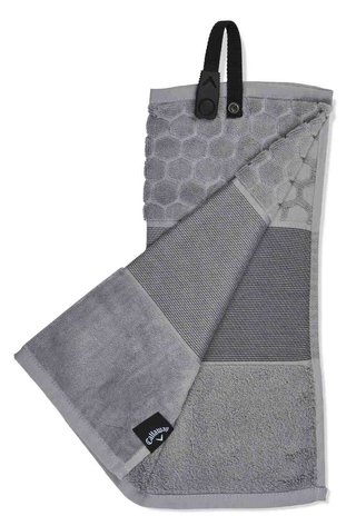 Callaway Tri-Fold 23 toalla de golf 16"x21" (40x53 cm), gris