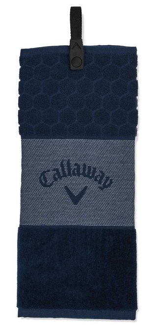 Callaway Tri-Fold 23 toalla de golf 16"x21" (40x53 cm), azul marino