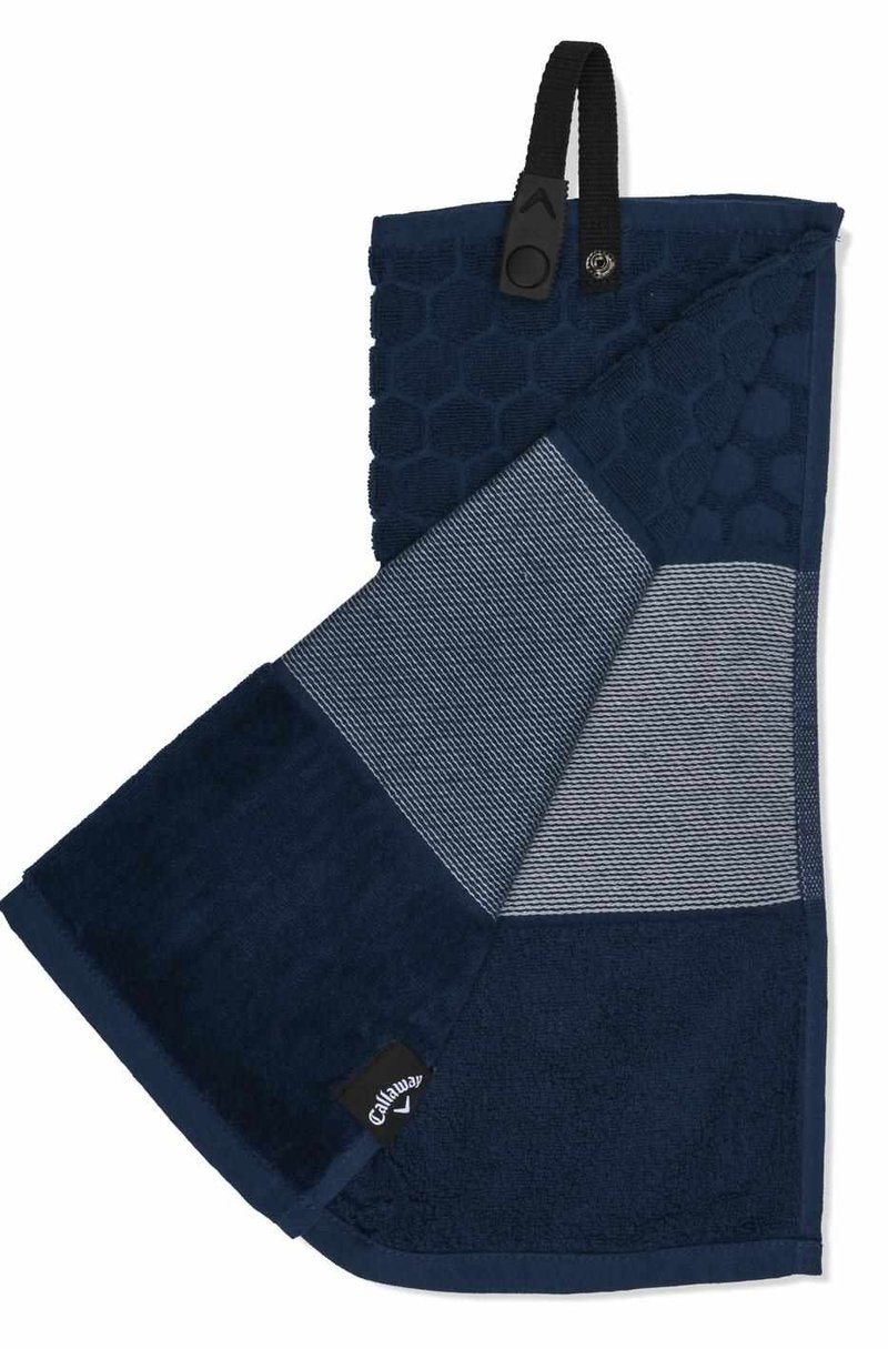 Callaway Tri-Fold 23 toalla de golf 16"x21" (40x53 cm), azul marino