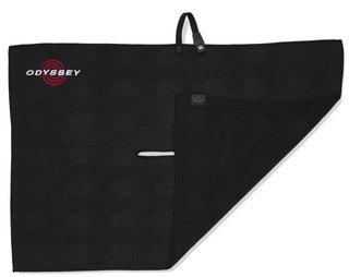 Odyssey Microfiber golf towel 30"x20" (76x50cm), negro