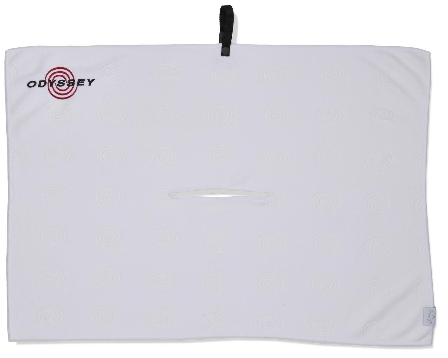 Odyssey Microfiber toalla de golf 30"x20" (76x50cm), blanca