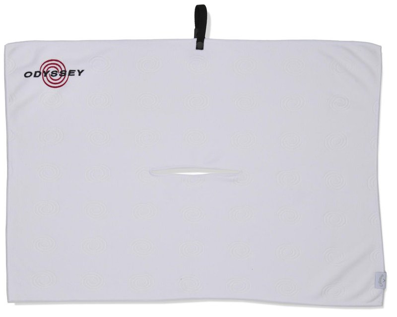 Odyssey Microfiber toalla de golf 30"x20" (76x50cm), blanca