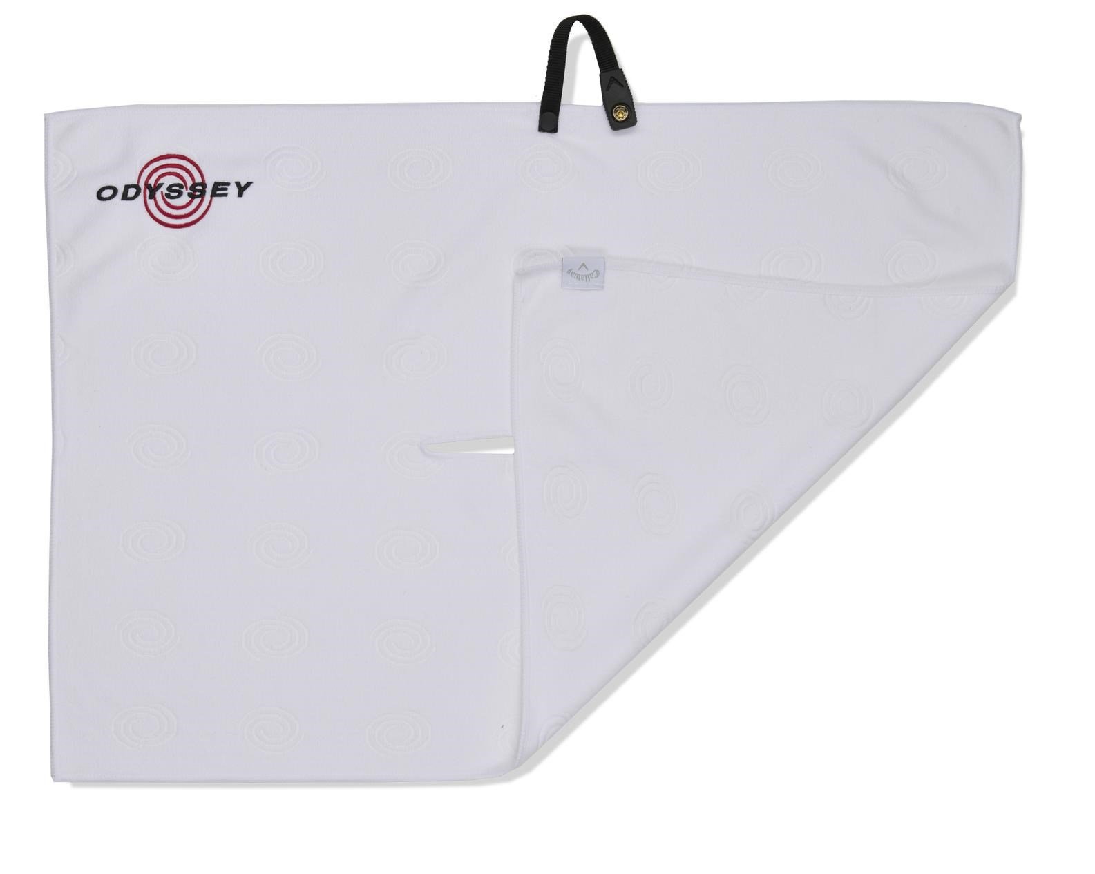Odyssey Microfiber toalla de golf 30"x20" (76x50cm), blanca