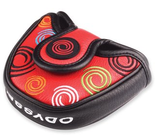 Odyssey Tour Swirl Mallet Putter Headcover Rojo