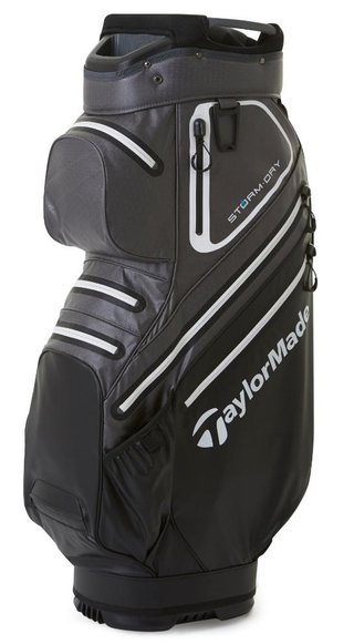 TaylorMade Storm-Dry Waterproof cart bag, negro/gris