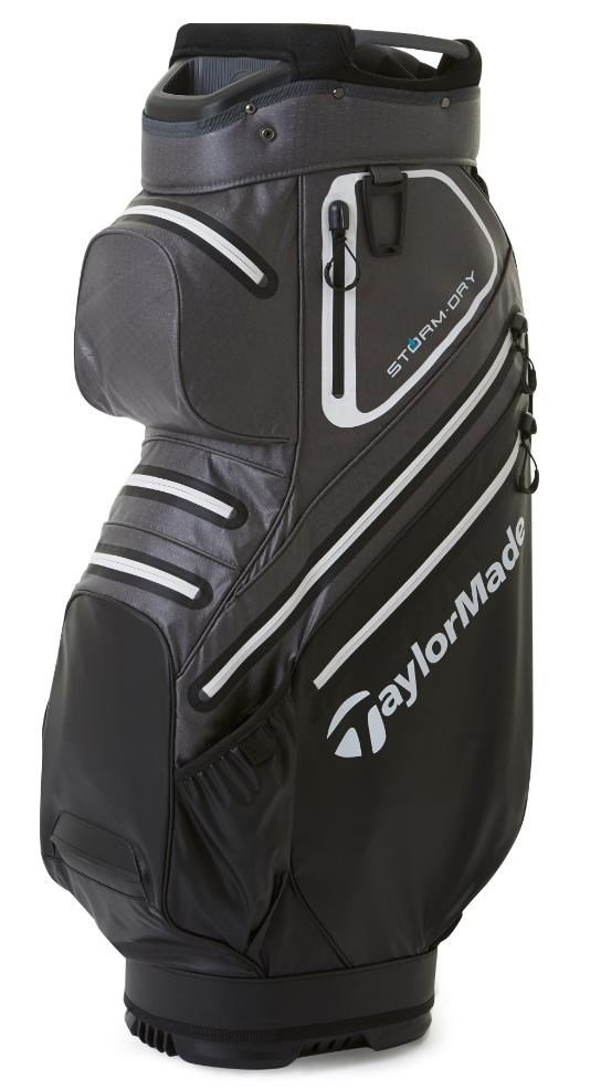 TaylorMade Storm-Dry Waterproof cart bag, negro/gris