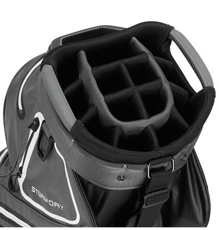TaylorMade Storm-Dry Waterproof cart bag, negro/gris