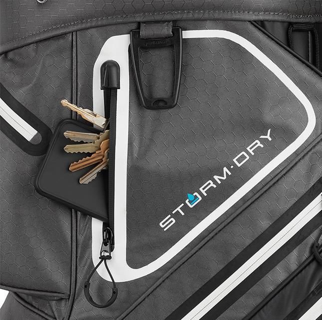 TaylorMade Storm-Dry Waterproof cart bag, negro/gris